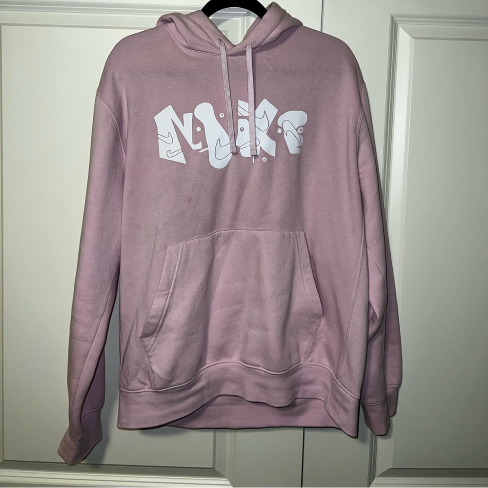 Pink Nike hoodie